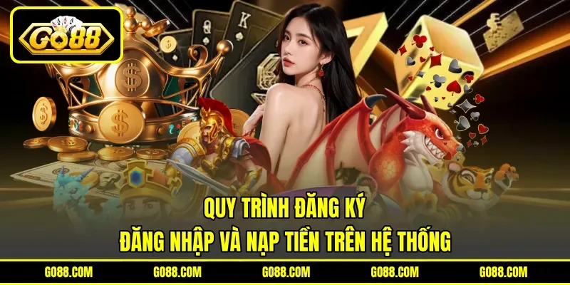 Quy trình đăng ký, đăng nhập và nạp tiền trên hệ thống